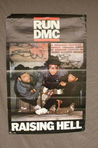 Run Dmc Raising Hell Poster 1986 Winterland York Rap Hip Hop Vintage 80 
