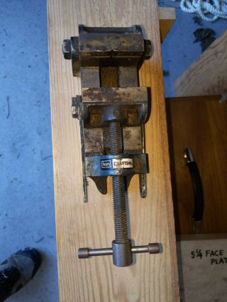 Vintage Craftsman 2 - 1/2  Jaw Angle Vise Tilting Drill Press Machinist Vice