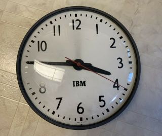 Vintage Ibm Wall Clock W/buzzer