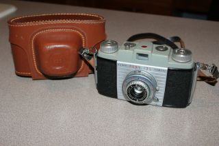Vintage Camera 1959 Kodak Pony 135 W/ Leather Field Case 51mm Aniston F 4.  5 Lens