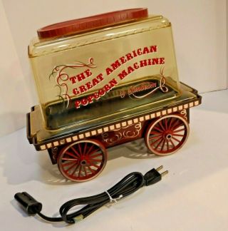 Vintage Sunbeam Corn Popper The Great American Popcorn Machine Electric Wagon