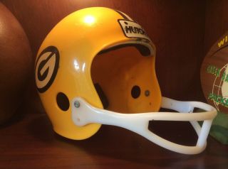 Vintage Old Hutch Model Football Helmet Green Bay Packers