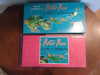 Vintage PETER PAN 1953 Walt Disney Board Game of Adventure Complete No.  3800/1 2