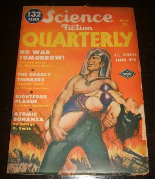 Science Fiction Quarterly For May 1951 Vintage Pulp George O.  Smith,  West,  Beyer