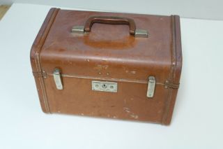 Vintage Samsonite Royal Traveler Brown Shwayger Train Case Suitcase Luggage