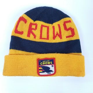 Afl Adelaide Crows Football Beanie Hat Old Logo Vintage