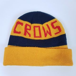 AFL Adelaide Crows Football Beanie Hat Old Logo Vintage 3