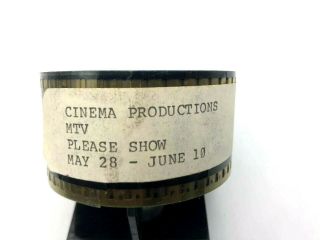 Vintage Mtv Music Awards Movie Trailer 35mm Film 1980s (unknown) “he’s Back”