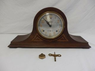 Vintage Sessions Wooden Chiming Westminster Mantel Clock Deco Style