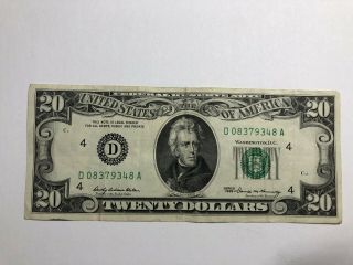 Vintage 1969 $20 Twenty Dollar Bill Woodstock US Currency 3
