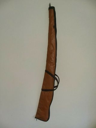 Vintage Kolpin 50” Soft Shell Padded Leather Gun Case