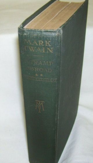 A Tramp Abroad By Mark Twain Autographed Signed 1907 Samuel L.  Clemens