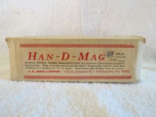 Vintage Han - D - Mag Model 10 Double Ended Probe Tape Deck Demagnetizer 115v 5