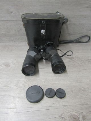 Vintage Canon Coated 7x50 7.  2 Degrees Binoculars W/ Case