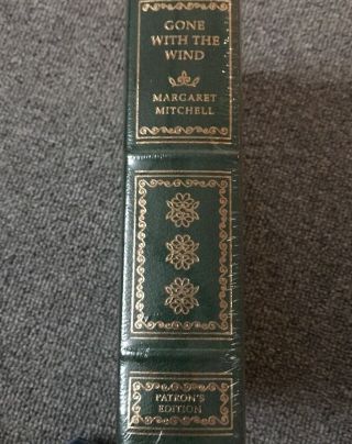 Franklin Gone With The Wind Patron ' s Edition Book Leather.  24 Kt Gold. 3