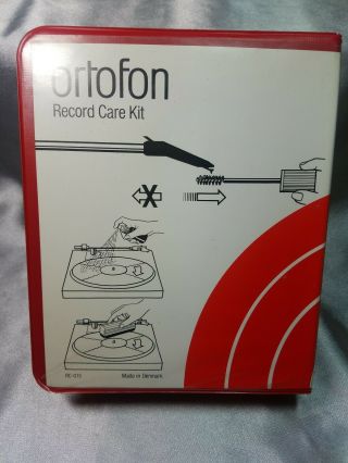 Vintage Ortofon Record Care Kit: Stylus Cleaner,  Record Cleaning Spray And Brush