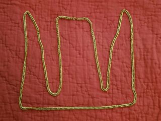 Vintage Napier 12k Gf Gold Filled Chain Link Necklace 60 " 53.  56 Grams