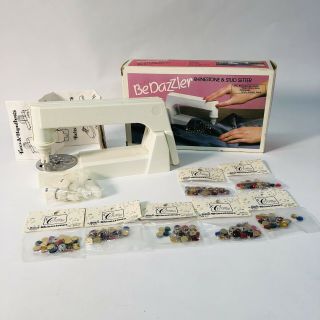 Vintage 1990’s Bedazzler Rhinestone & Stud Setter And 7 Packs Of Rhinestones