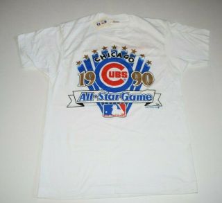 Vintage Logo 7 Screen Stars Chicago Cubs 1990 All Star Game T - Shirt M Thin