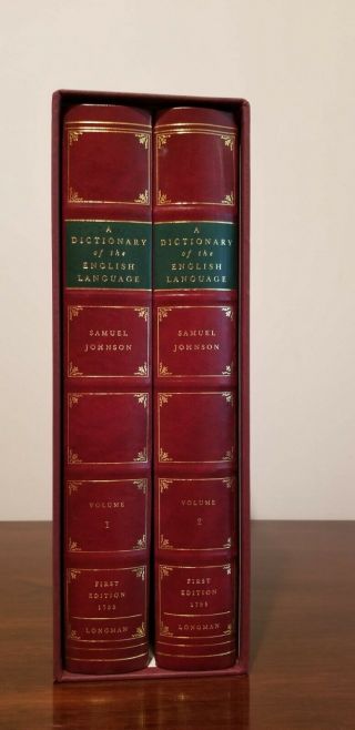 A Facsimile Edition Of A Dictionary Of The English Language By Samuel Johnson