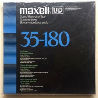 Maxell Ud 35 - 180 Blank 10 " Reel To Reel Tape