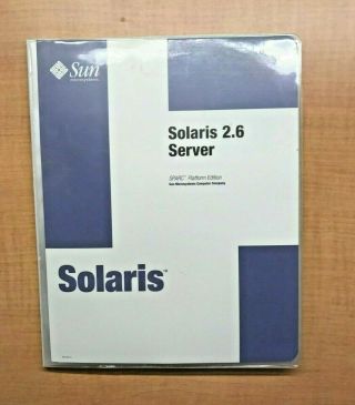 Solaris 2.  6 Server For Sparc Media Kit - 7 Disks -