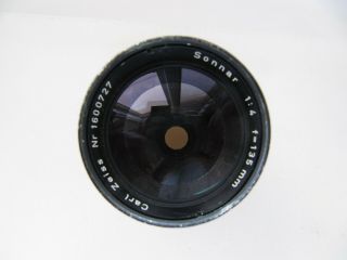 Vintage Carl Zeiss Sonnar 135mm F:4 Telephoto Lens For Contax Rf,  Good Cond,  Nr