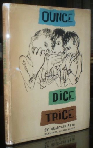 Ben Shahn Signed,  Ounce Dice Trice,  By Alastair Reid,  1958,  First Edition,  Dj