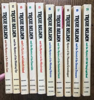 Set Of Ten Trixie Belden Sc Books Kathryn Kenny 11 - 20 Young Adult Mystery