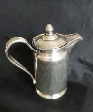 Vintage Reed & Barton Boston Hotel Silver Soldered Coffee Tea Pot 6.  5 " X 6.  5 "