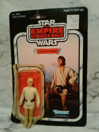 Star Wars Vintage Empire Strikes Back - Luke Skywalker W/ 41 Back Blister Card