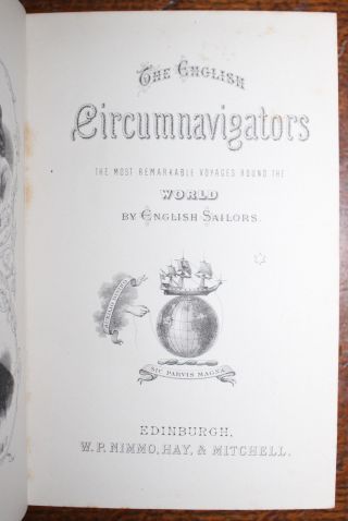 1870 ' s English Circumnavigators Drake Dampier Cook Anson Folding Maps PURVES 6