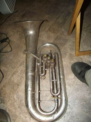 Vintage King H N White Tuba Part Or Referbished