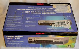 Nos Factory Rca Vr637hf Vhs 4 - Head Hi - Fi Video Cassette Recorder