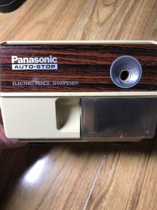 Vintage Panasonic Electric Pencil Sharpener Kp - 110,  And
