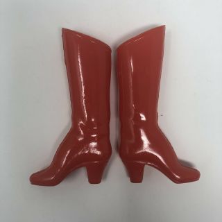 Vintage Mego Wonder Woman Lynda Carter 12 " Red Doll Boots 1976 Soft Squishy