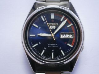Vintage Gents Wristwatch Seiko 5 Automatic Watch Spares 7s36a