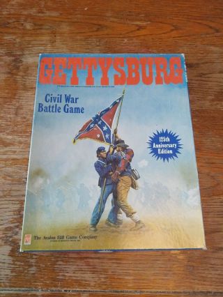 Vintage 1988 Avalon Hill Gettysburg Civil War Battle Game 125th Anniversary Ed