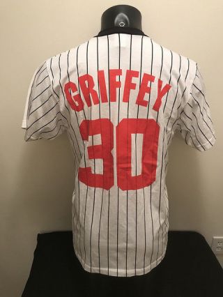 Vtg Ken Griffey Jr Cincinnati Reds Russell Athletic Shirt Mens Medium Made Usa