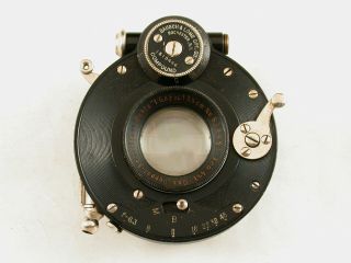 Ica Doppel Anastigmat 13.  5cm F6.  8 Hekla Lens In Bausch & Lomb Compound Shutter