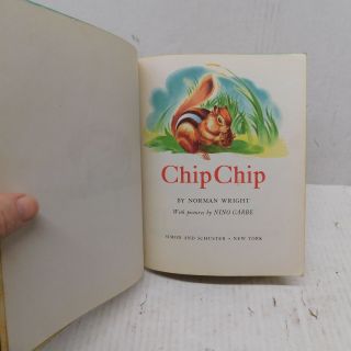 Vintage CHIP CHIP A Little Golden Book by Norman Wright 1947 