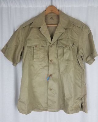 Vintage Us Army Military Short Sleeve Uniform Shirt Mens Large 16 8405 292 9384