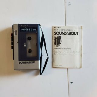 Sony Walkman Wa - 11 Soundabout Am Fm Cassette Recorder Player Starlord Cosplay