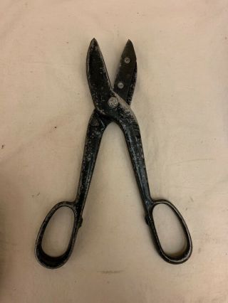 Vintage Stanley 84 - 553 Heavy Duty Aluminum Metal Cutting Pruning Shears Scissors