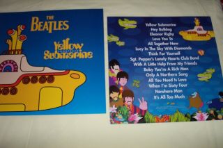Beatles - " Yellow Submarine " - Vintage Poster Flats X2