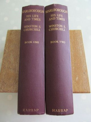 Marlborough His Life And Times By Winston S Churchill Complete 2 Volume Set 1949