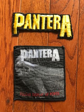 2 Pantera Patches Vintage 1992 Vulgar Display Of Power