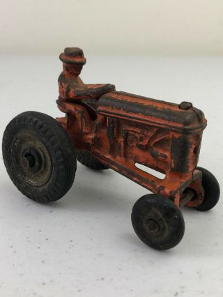 Vintage Arcade Toys Allis Chalmers? Orange Toy Tractor