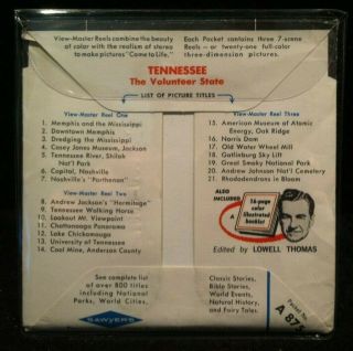 Vintage View - Master Reels Set Tennessee State Tour Series w/ booklet 2