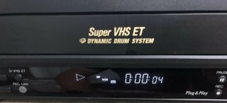 JVC VHS HR - S4500U VCR DECK S - VHS SVHS ET No Remote, 2